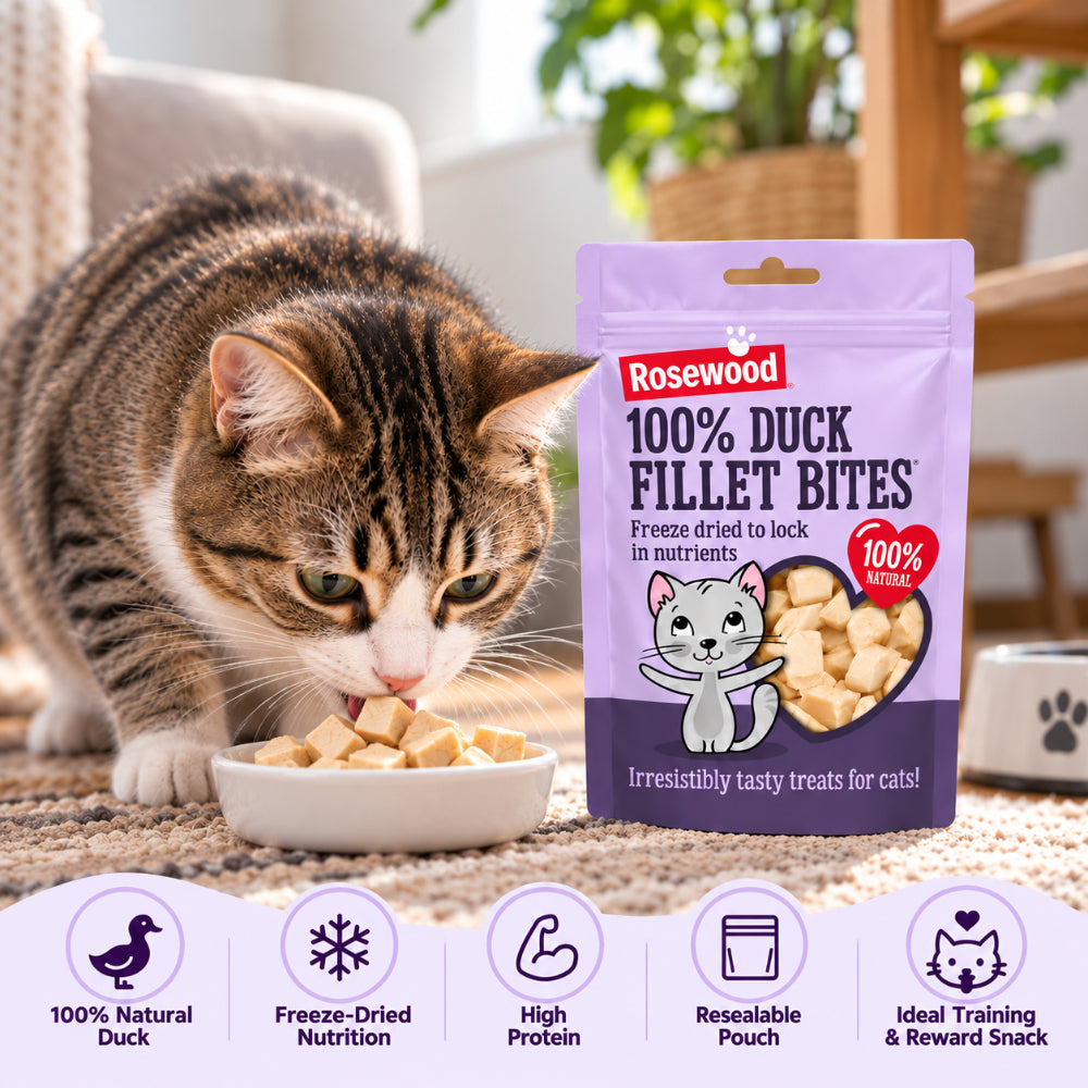 Rosewood Duck Freeze Dried Cat Treats | 100% Natural