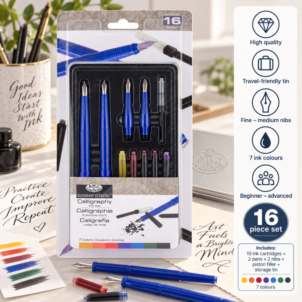 Royal & Langnickel Calligraphy Art Set | 16-Piece Set