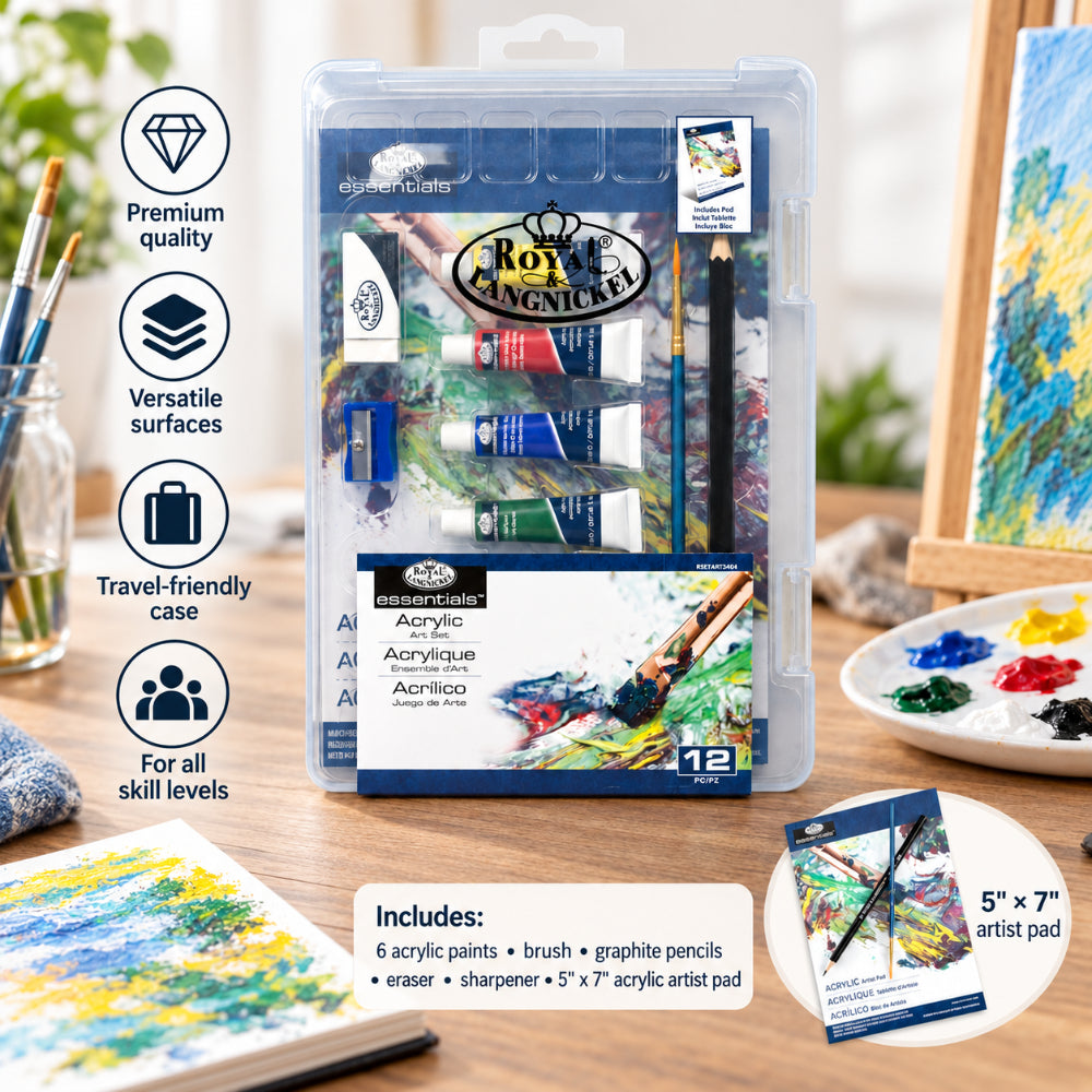 Royal & Langnickel Acrylic Art Set | 12-Piece Set