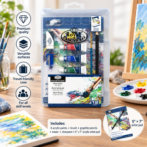 Royal & Langnickel Acrylic Art Set | 12-Piece Set