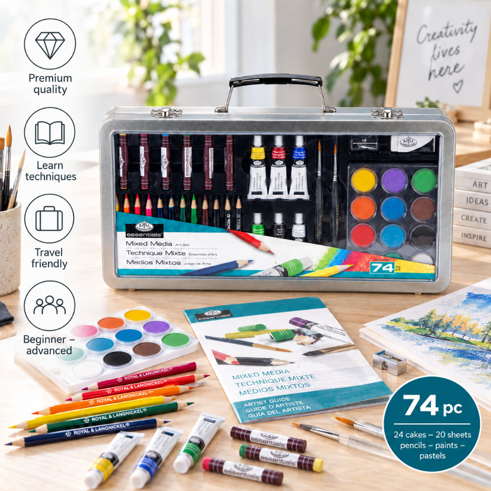 Royal & Langnickel Mixed Media Large Art Set | 74 Pieces