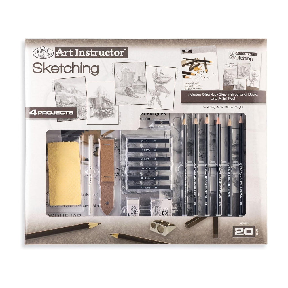 Royal & Langnickel Art Instructor Sketching Crayon Set | 20 Pieces