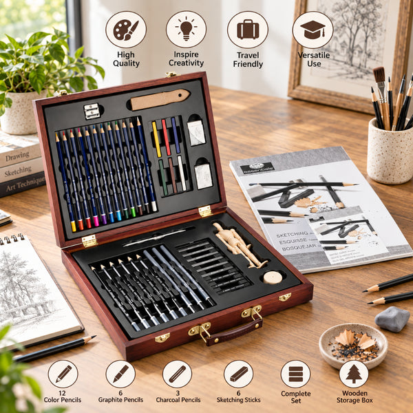 Royal & Langnickel Sketching & Drawing Art Set | 45 Pieces