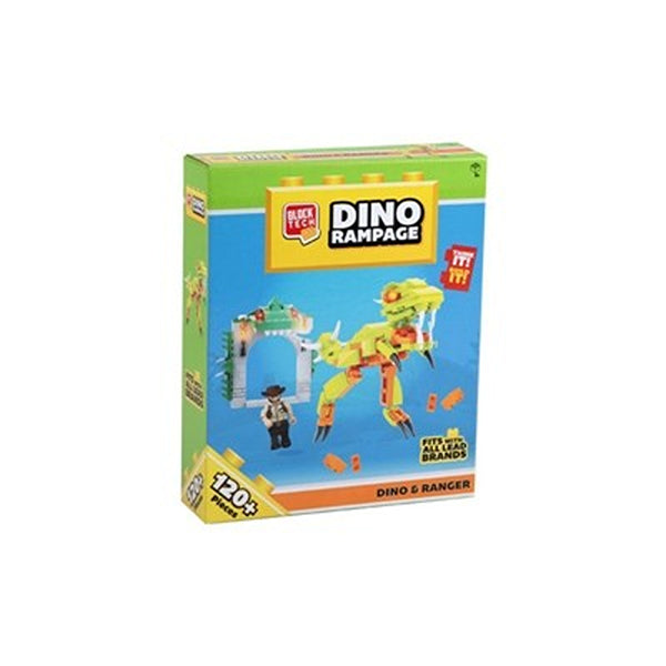 Block Tech Dino Rampage Toy Building Blocks Set | 167 Pieces