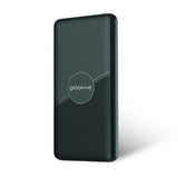 Groov-e 10,000 mAh Power Bank | Fast Charge, 3 Ports, LED Indicators