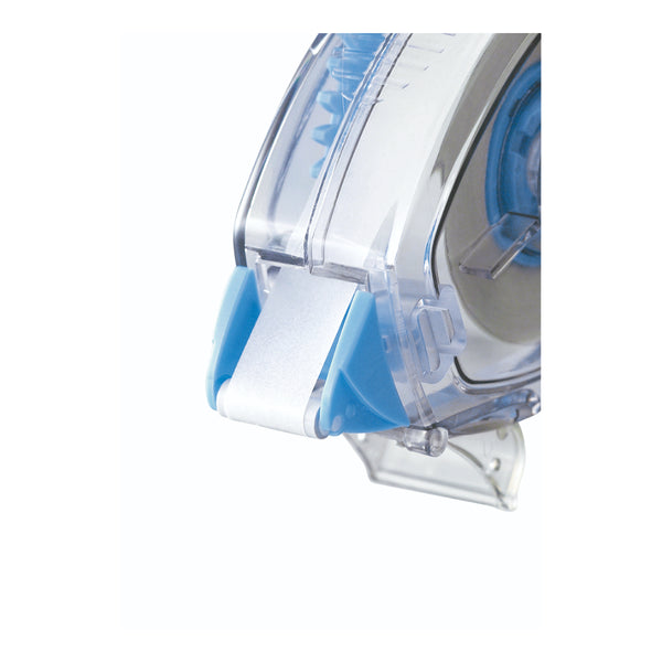 Japan Plus Permanent Glue Tape Roller | 10m x 8.4mm, Clear Dispenser