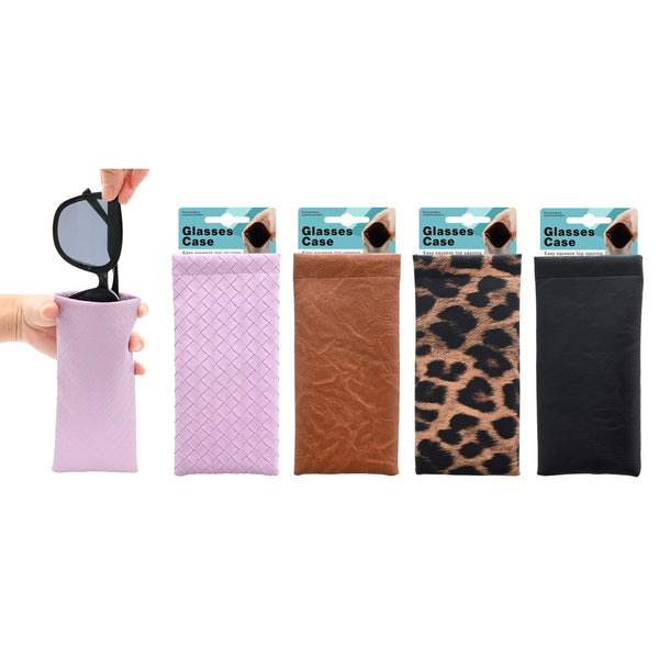 Glasses Case - Squeeze Top Opening - Assorted Colours