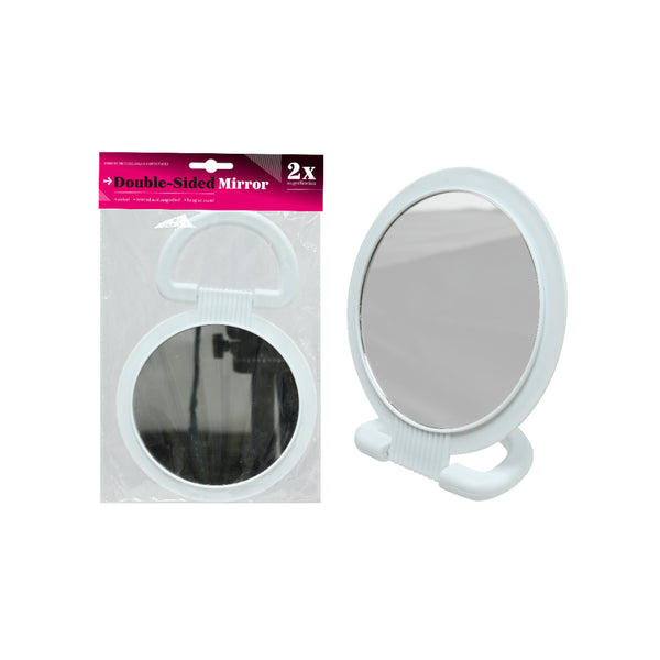 UBL Double-Sided Folding Stand Mirror | 2x Magnification, 26 x 17cm