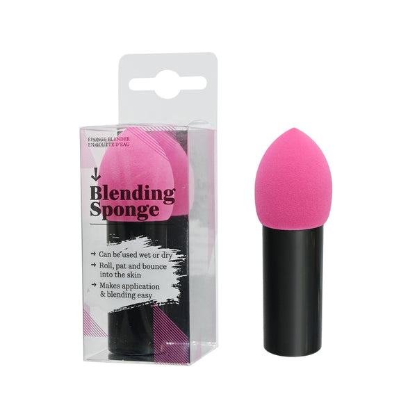 UBL Long Teardrop Makeup Blending Sponge | Wet or Dry, Pointed Tip, Black Base