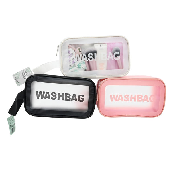 Toiletry Wash Bag with Handle - Assorted Colours - 22x12.5x7cm