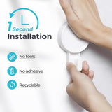 White Removable Suction Storage Hook | Holds 2kg, 6 x 4 x 11cm
