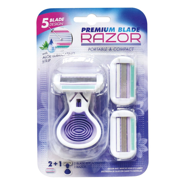 Premium Blade Razors - Portable & Compact - 3 Piece