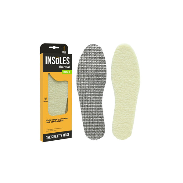UBL Thermal Insoles Heat Reflective | 1 Pair, One Size, Anti-Slip Backing