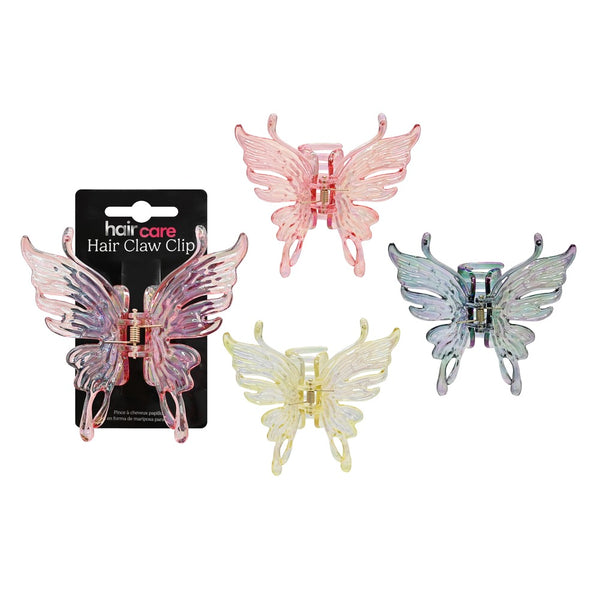 Butterfly Hair Claw Clip - Assorted Colours - 3 Pack