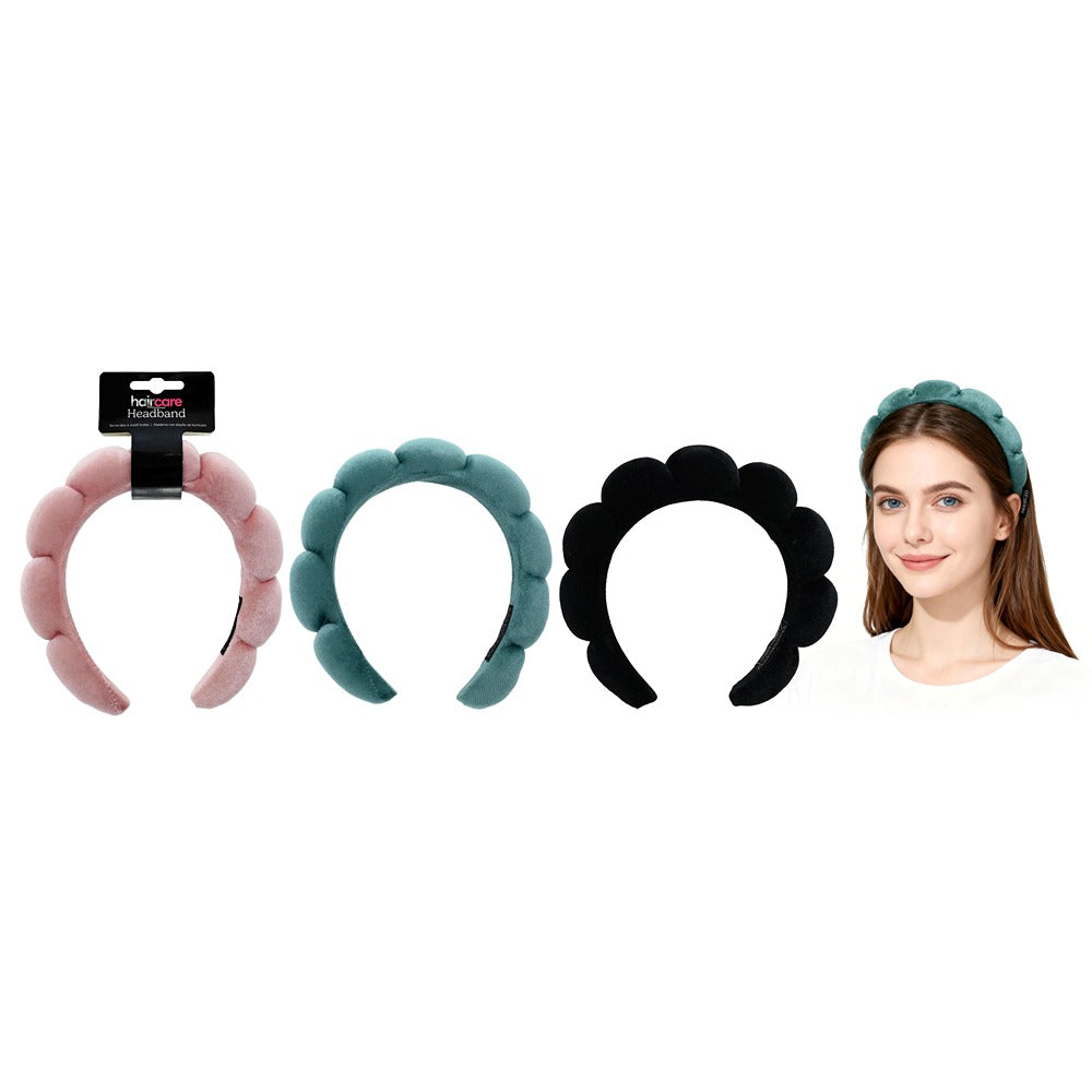 Headband Bubble Design - Assorted Colours - 3 Pack