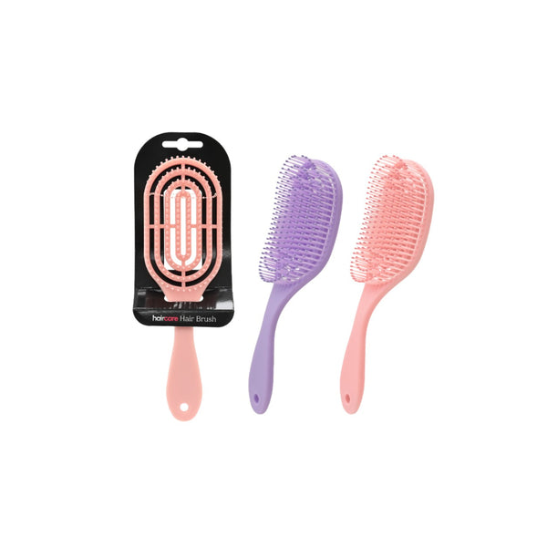 UBL Vented Oval Detangling Hair Brush | Assorted Colours, Wet or Dry Hair