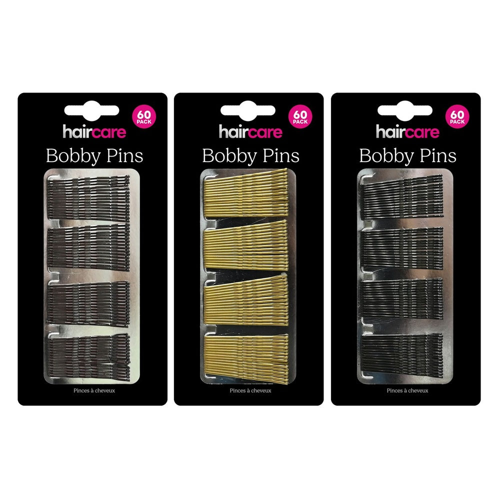 Haircare Pack 60 Assorted Bobby Pins