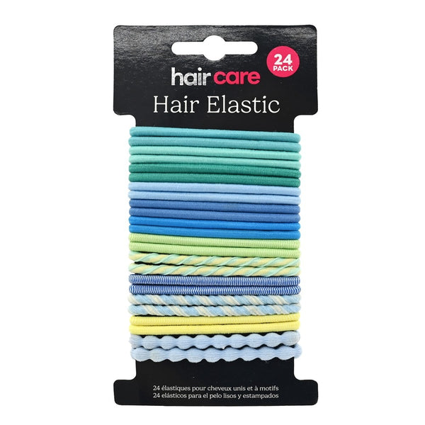 Hair Elastics - 24 Pack - Assorted Colours