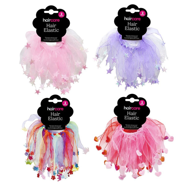 Organza Fairy Hair Elastic 2pk