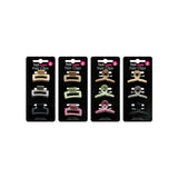 UBL Matte Claw and Jaw Hair Clips | Pack of 3, 4 Colours, Interlocking Teeth