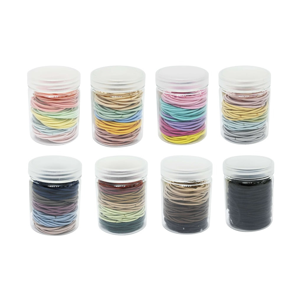 UBL Hair Ties In Container | Pack of 100