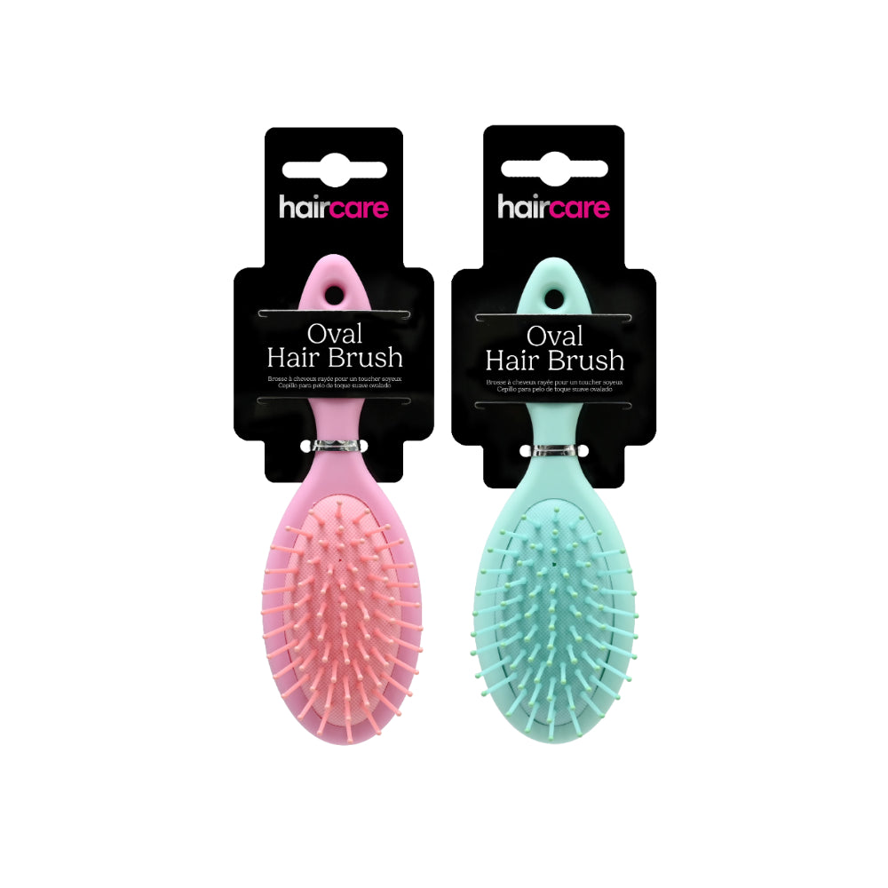 UBL Oval Cushion Detangling Hair Brush | Ball-Tipped Bristles, Assorted Colours