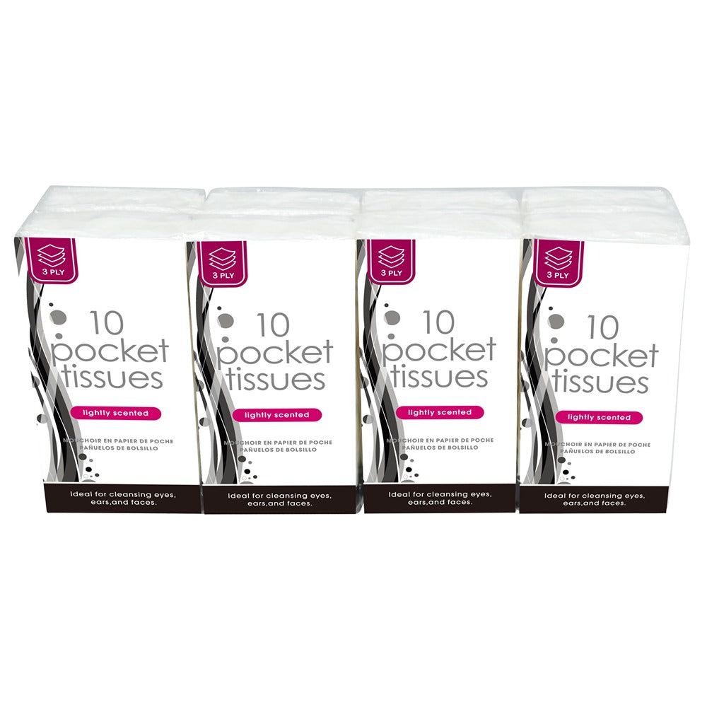 Pocket Tissues 3 Ply - 8 Pack