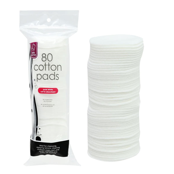 Cotton Facial Pads - 80 Pack