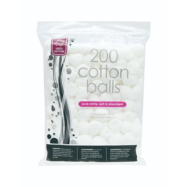 100% Cotton Balls | 200 Pieces