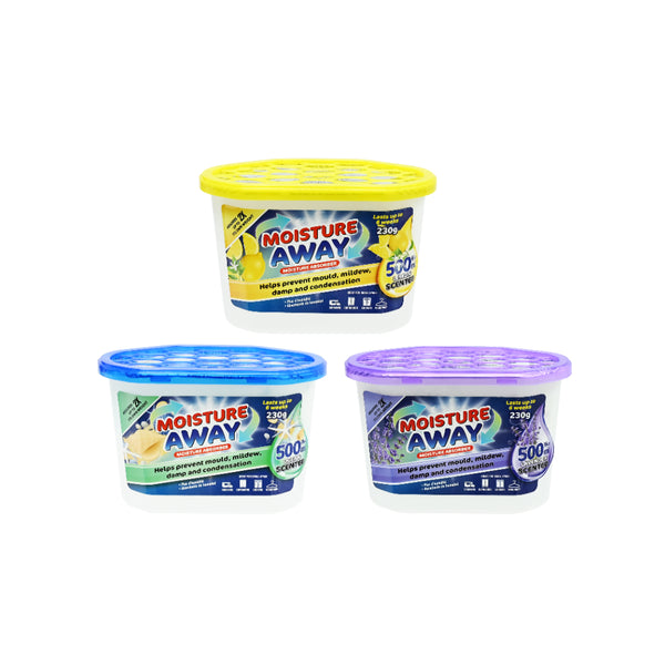 Moisture Absorber with Fragrance | 500 ml, 3 Assorted Scents