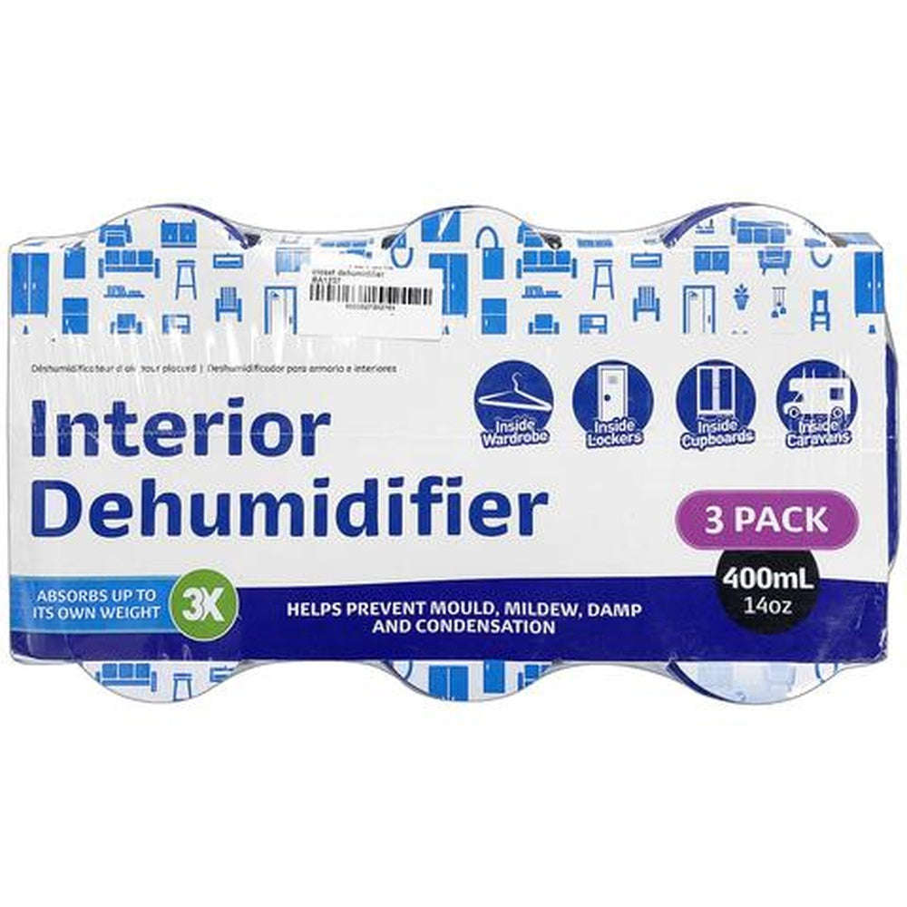 Interior Dehumidifier 3 Pack Prevents Damp