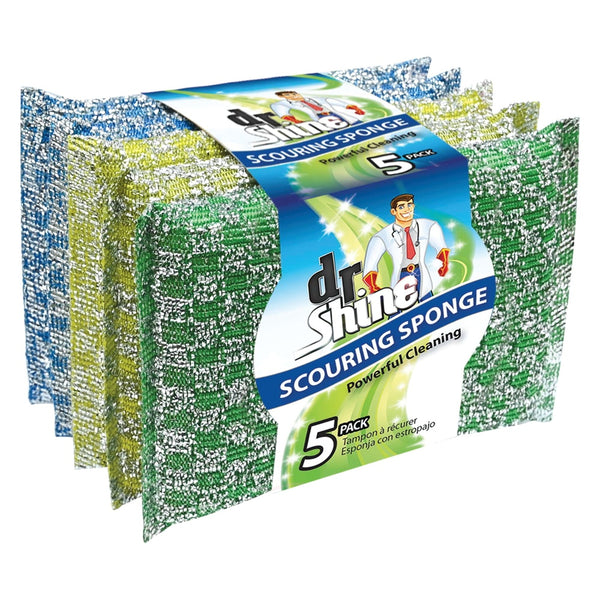 Dr Shine Scouring Pads - Metallic - 5 Pack