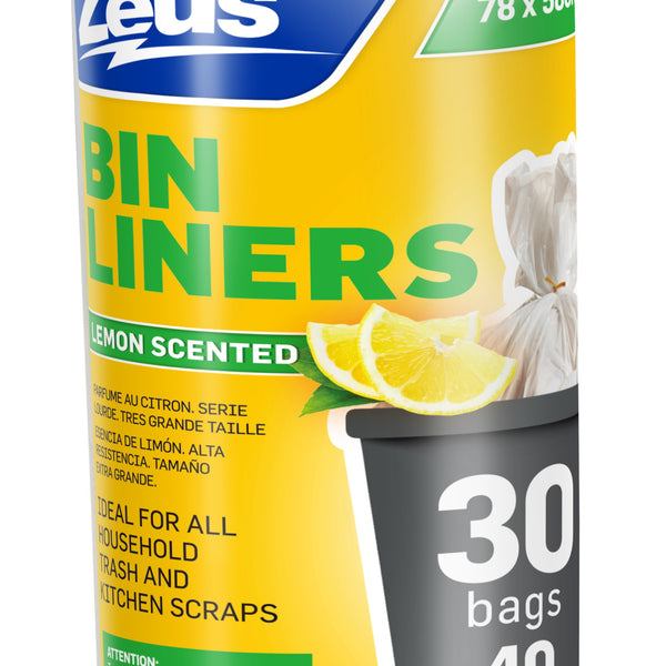 Kit-Tidy Bags - Lemon Scented - 78 x 58cm - 30 Pack