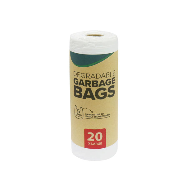 UBL Degradable Extra Large Bin Liners | Pack of 20, 54L Capacity