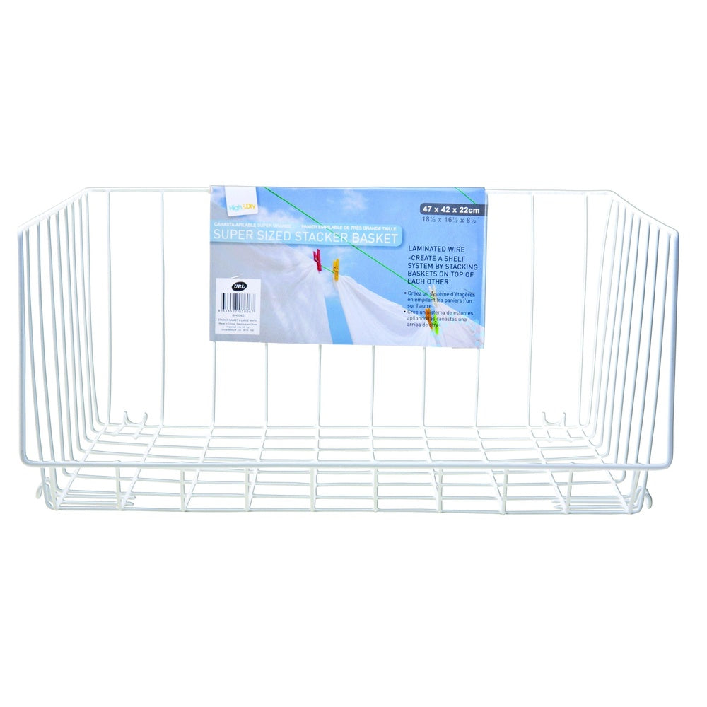 Extra Large Stacking Basket - 22cm x 42cm x 47cm