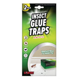Insect Glue Traps 2 Pack | 11.2 x 25.2cm White Paper