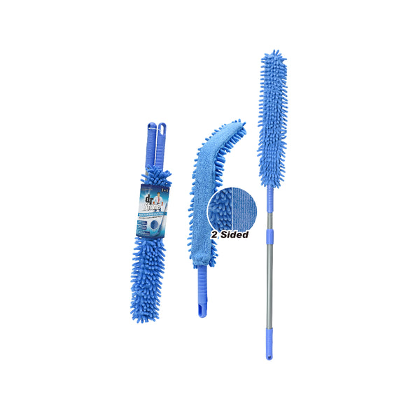 UBL Flexible 2-in-1 Microfibre Duster | Extendable Handle 105-140cm