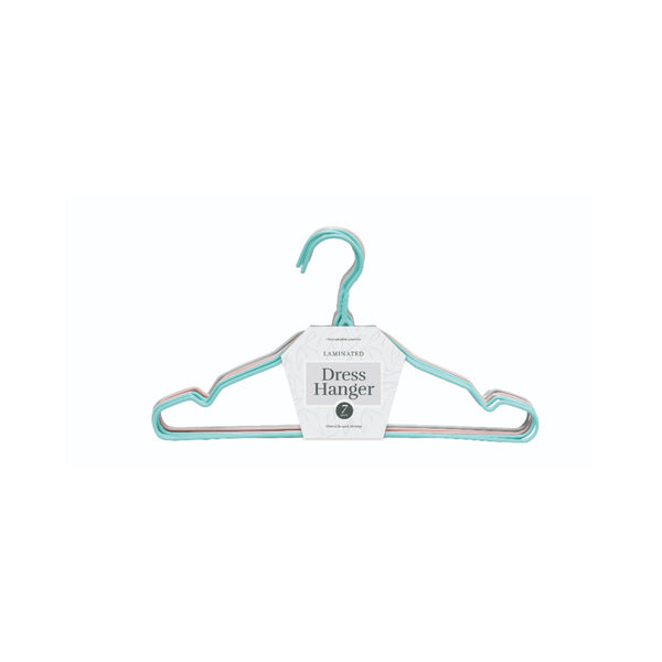 UBL 3-Colour Wire Dress Hangers | Mixed Colours, Pack of Seven