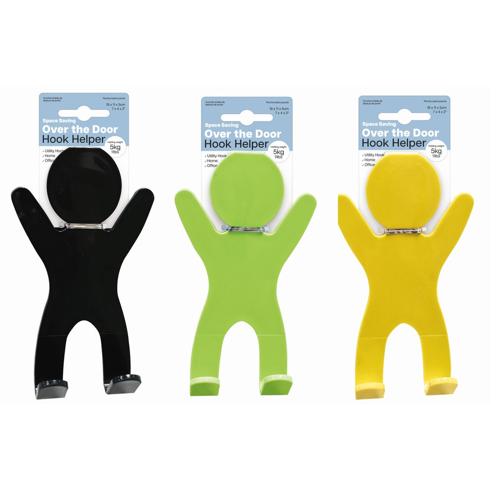 Plastic Door Hook Man - Space Saving - 19.5 x 11 cm