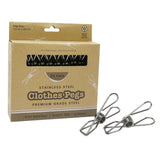 Stainless Steel Clothes Pegs - 20 Pack