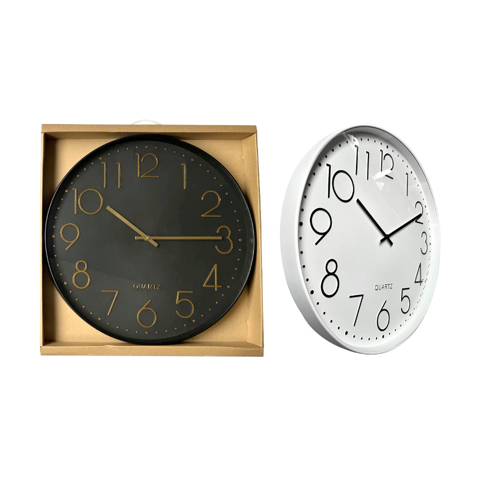 Jumbo Easy-Read Quartz Wall Clock | 50cm, 2 Assorted Colours