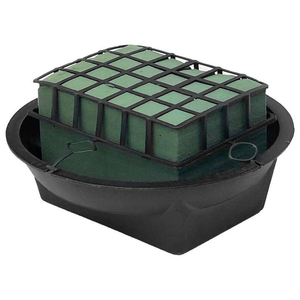 Floral Foam Cube in Planter - 17cm x 7.5cm