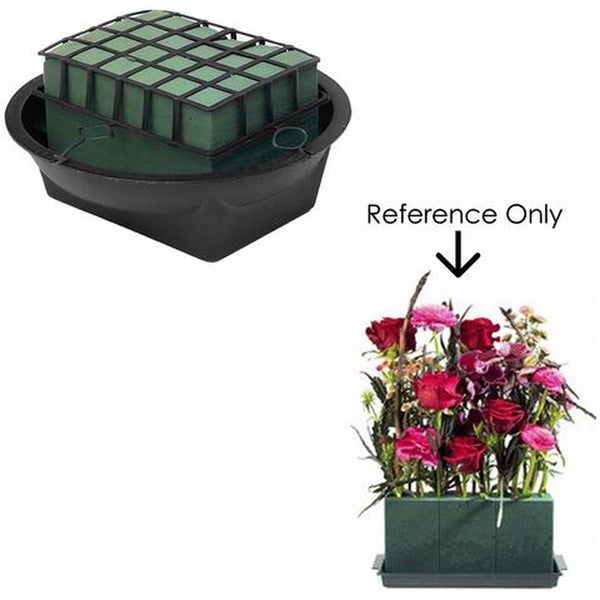 Floral Foam Cube in Planter - 17cm x 7.5cm