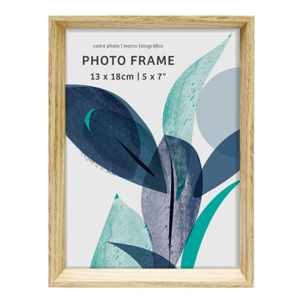Natural Wood-Effect Photo Frame | 13 x 18cm, Portrait Display