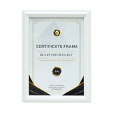 White A4 Certificate Display Frame | 21 x 29.7cm, Moulded Border
