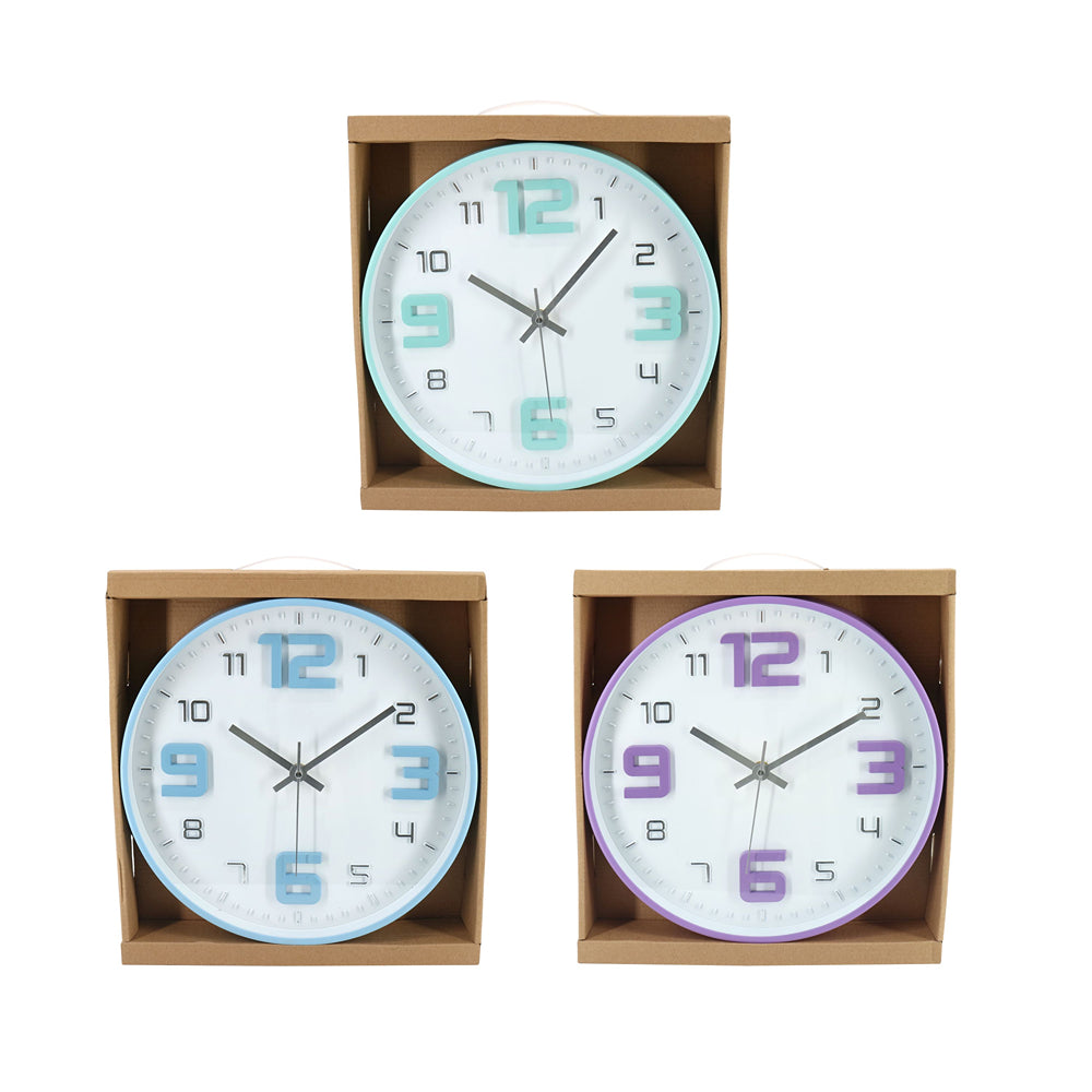 UBL Wall Clock 3 Assorted | 30cm