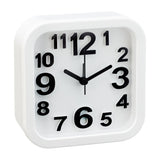Rounded Square Analogue Clock | Assorted Colours, Raised Numerals, 12.5cm