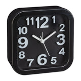 Rounded Square Analogue Clock | Assorted Colours, Raised Numerals, 12.5cm