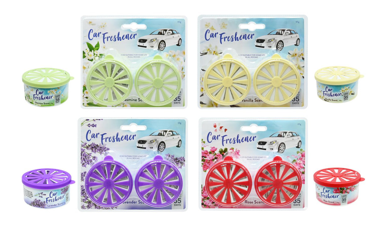 Air Freshener Car Multipurpose - Assorted Scents - 2 Pack
