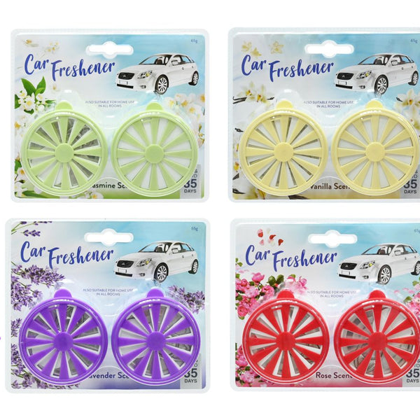 Air Freshener Car Multipurpose - Assorted Scents - 2 Pack